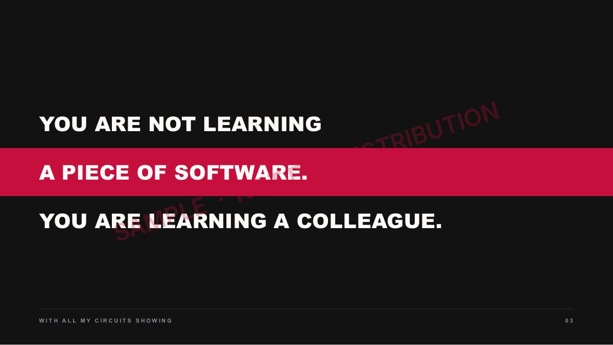 Sample AI immersion workshop deck page 3